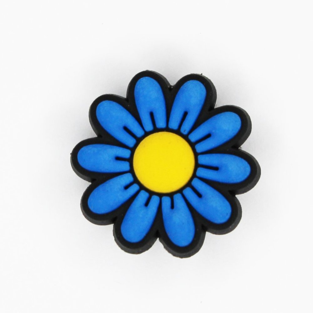 Blue Daisy Croc Charm